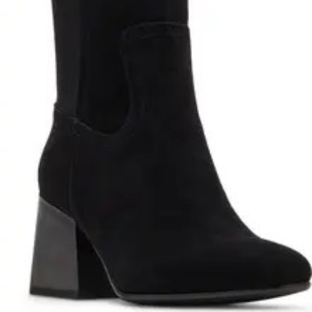 NWOT Blondo Tenor Waterproof Tall Boot Black Suede size 7.5M - Picture 2 of 9